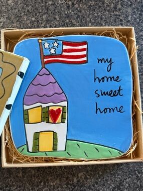 Silvestri plaque by Sandra Magsamen. My home sweet home.